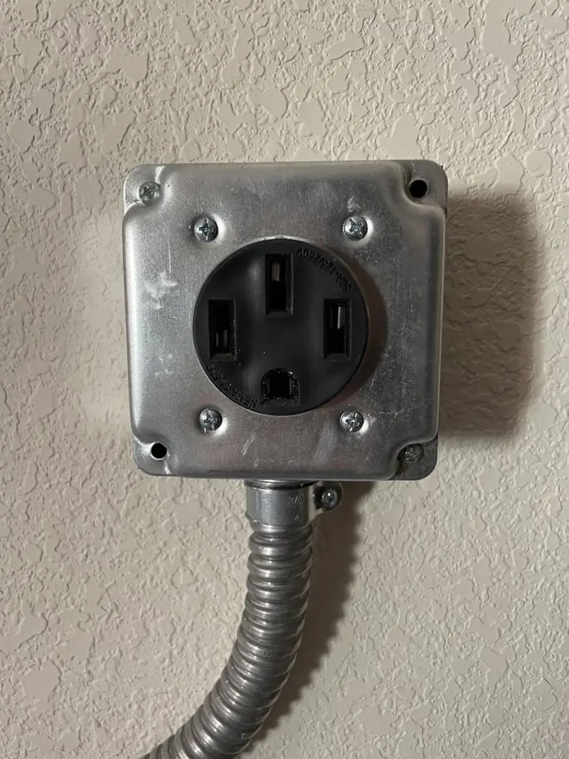 NEMA 14-50 outlet installed for Smart Home Electrical in Watertown